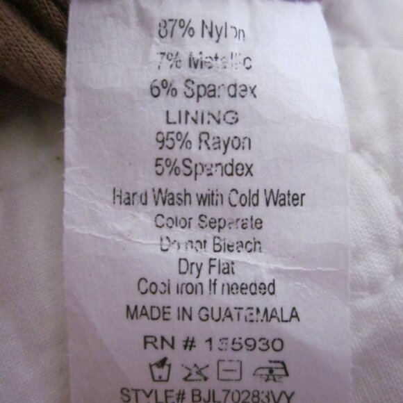 JLuxLabel Dress XL Celestina Brown/Silver Midi Ruched Bodycon Mesh - Picture 6 of 8